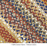 homespice decor cotton braided biscotti brown rug