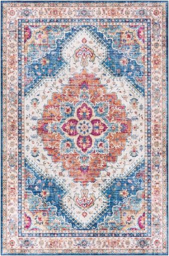 surya iris irs 2319 bright blue rug