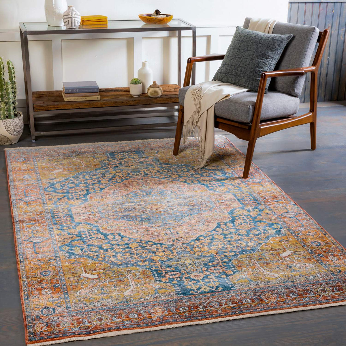 surya ephesians epc 2350 dark blue rug