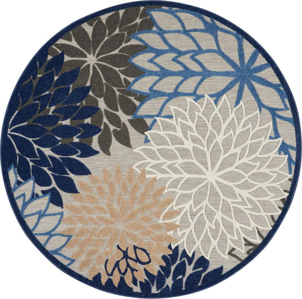 nourison aloha alh05 blue multicolor rug