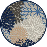 nourison aloha alh05 blue multicolor rug