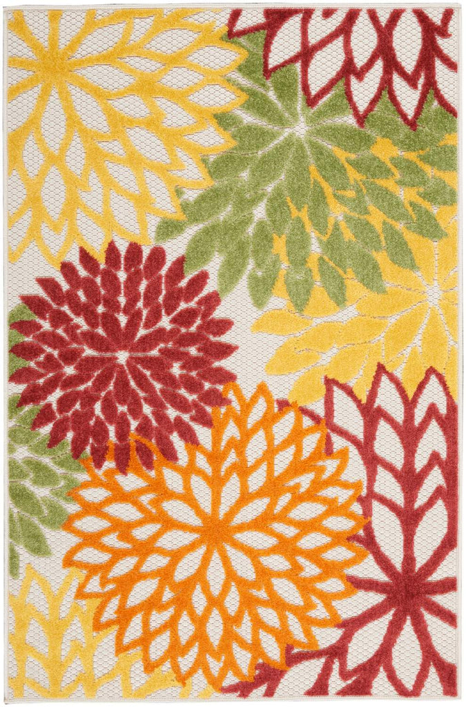 nourison aloha alh05 red multi colored rug
