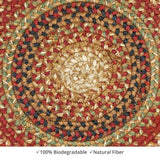 homespice decor jute braided gingerbread brown rug