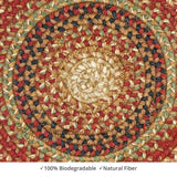 homespice decor jute braided gingerbread brown rug