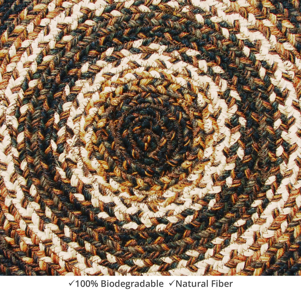 homespice decor jute braided kilimanjaro brown rug