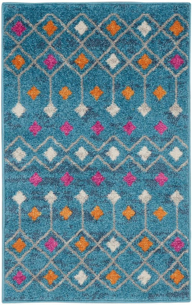 nourison passion psn45 blue multicolor rug