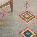 nourison passion psn46 grey multi rug