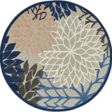 nourison aloha alh05 blue multicolor rug