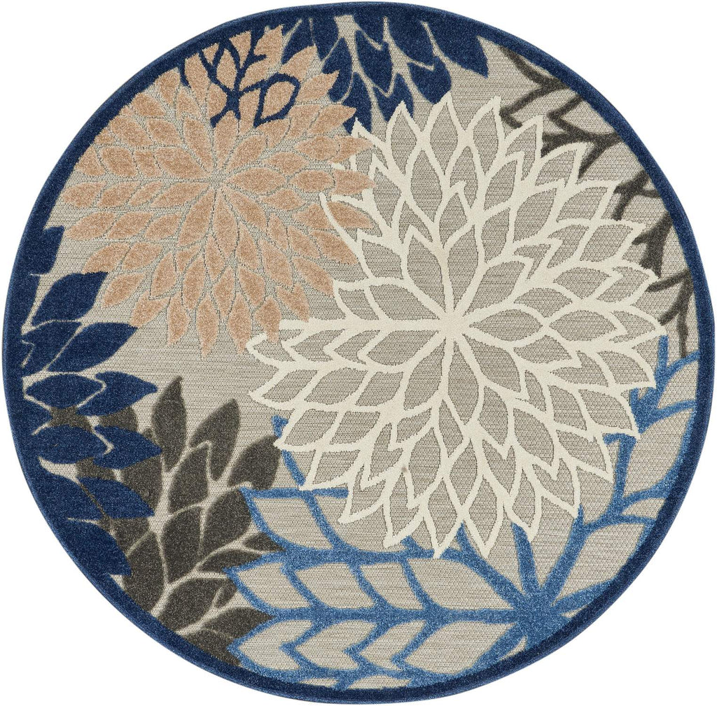 nourison aloha alh05 blue multicolor rug