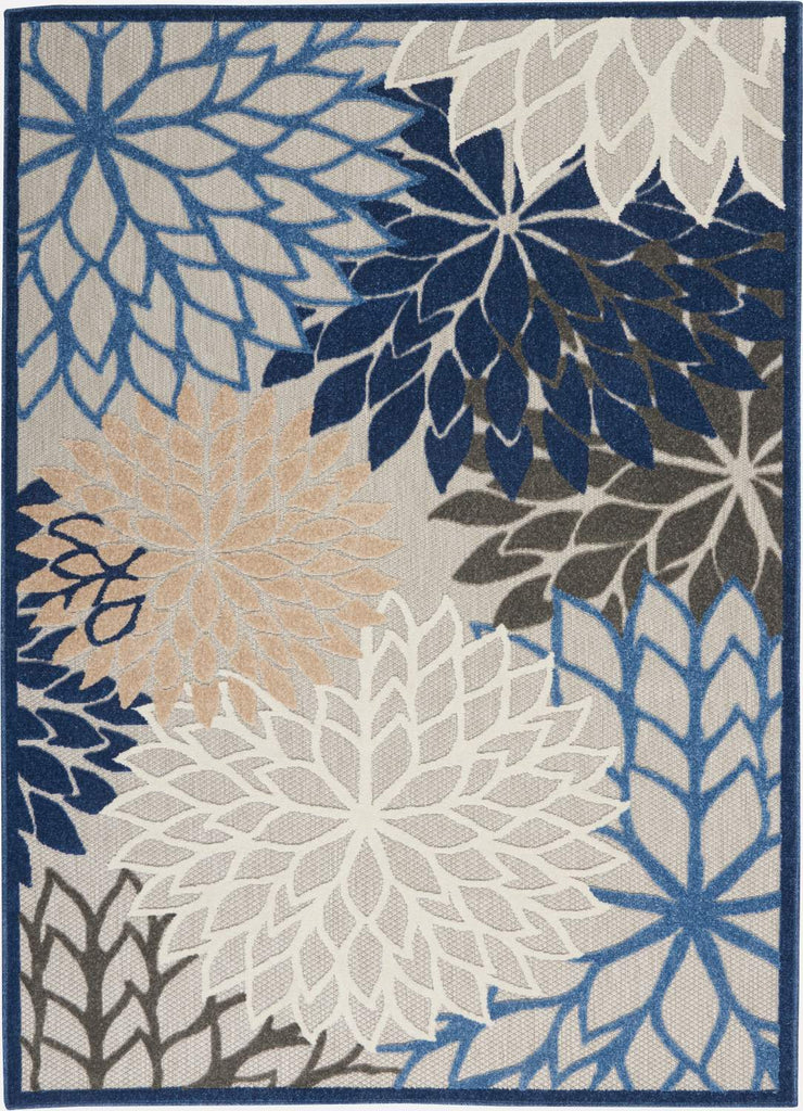 nourison aloha alh05 blue multicolor rug
