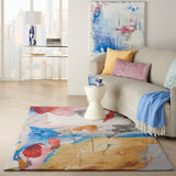 nourison symmetry smm11 multicolor rug