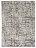 nourison rush ck952 ivory grey rug