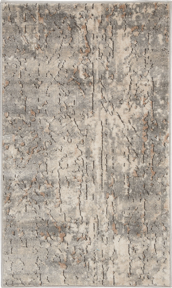nourison quarry qua03 beige grey rug