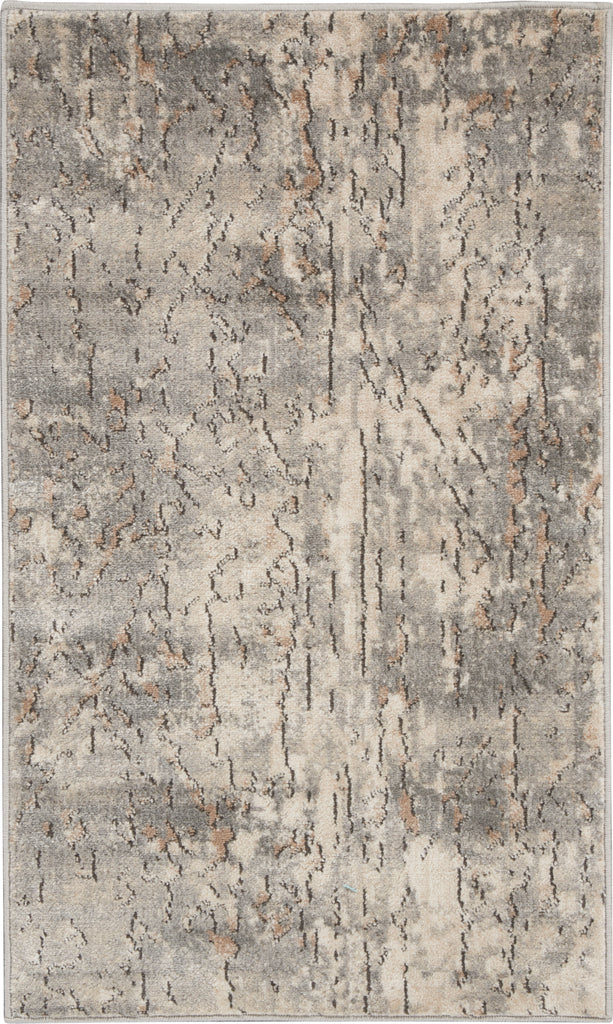 nourison quarry qua03 beige grey rug