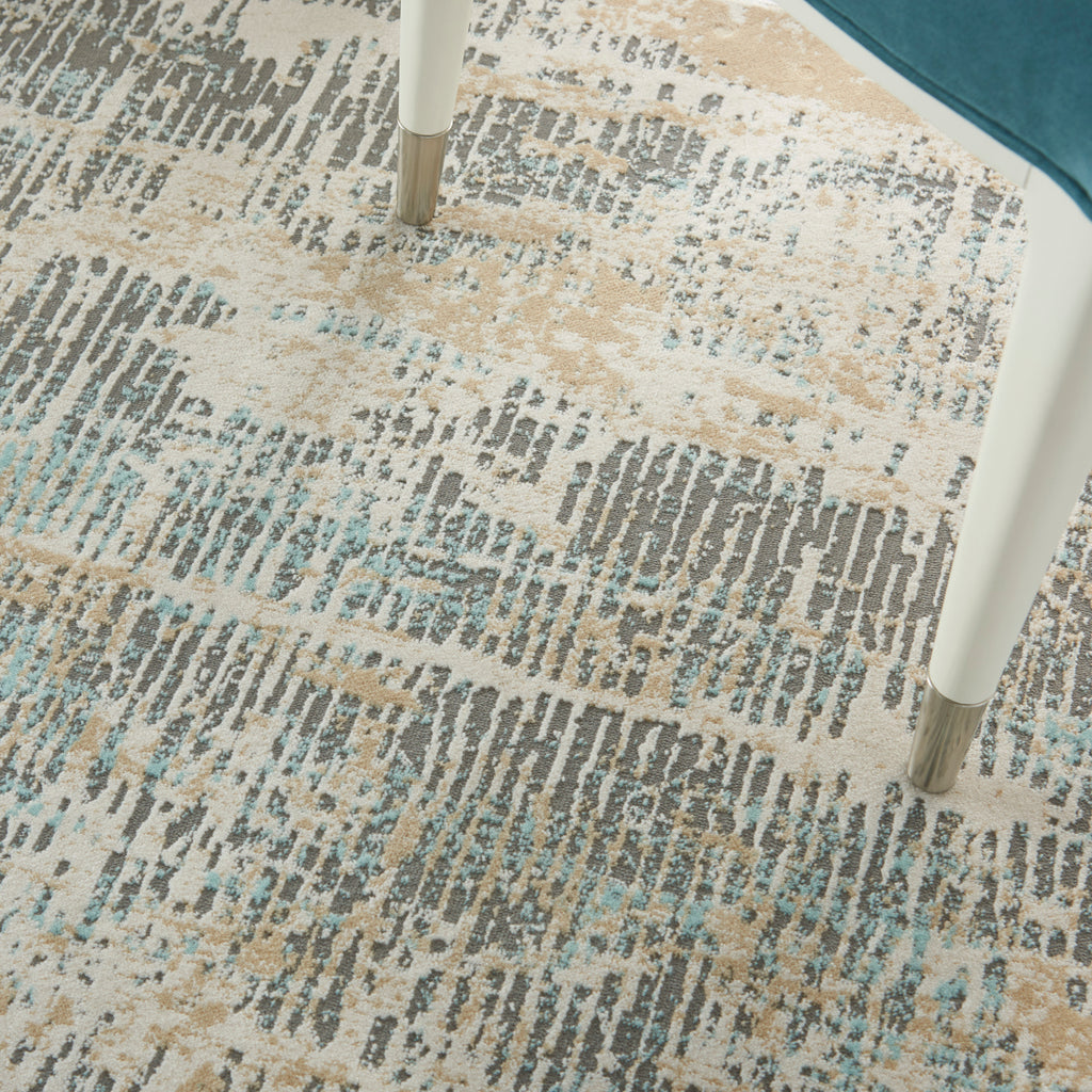nourison ma90 uptown upt03 beige aqua rug
