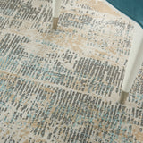 nourison ma90 uptown upt03 beige aqua rug