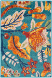 nourison allur alr09 turquoise multicolor rug