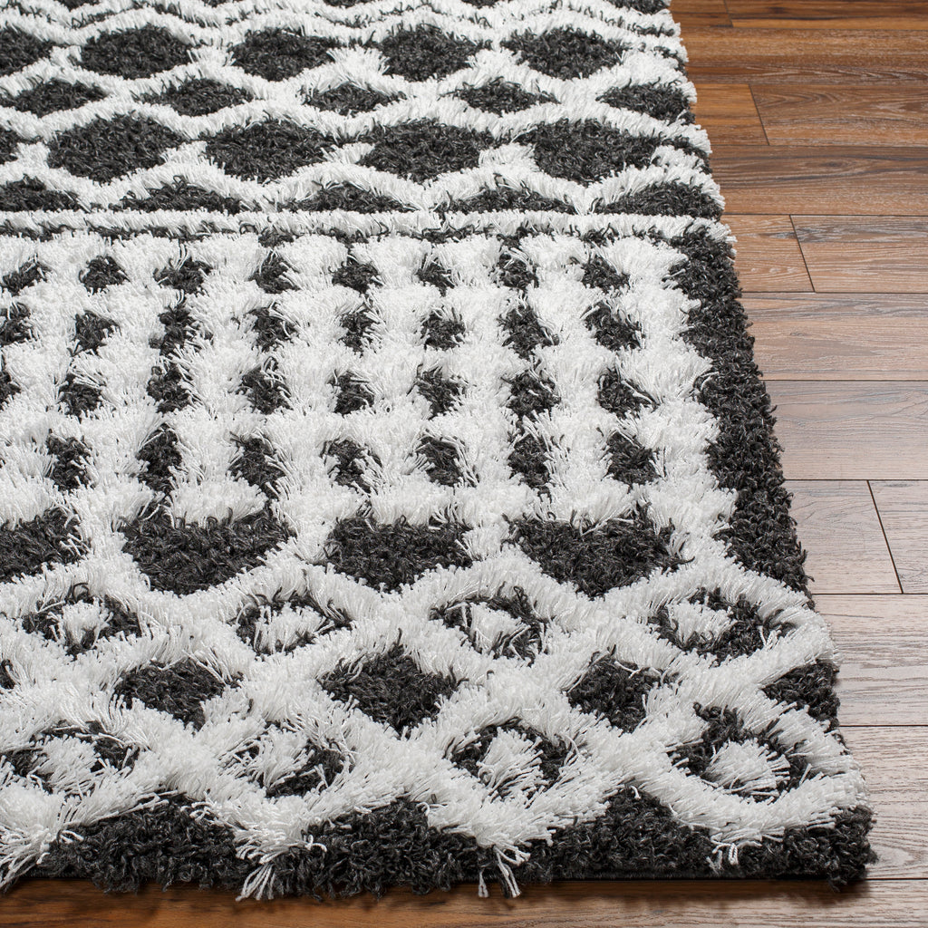surya urban shag usg 2344 dark grey rug