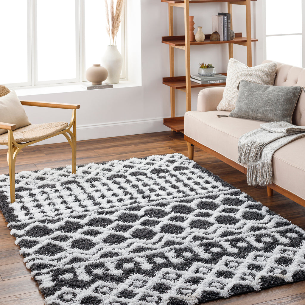 surya urban shag usg 2344 dark grey rug
