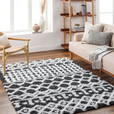 surya urban shag usg 2344 dark grey rug