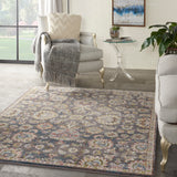 nourison soraya sor02 charcoal multi rug