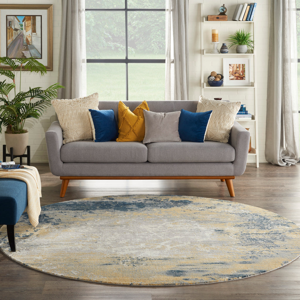 nourison twilight twi22 navy gold rug