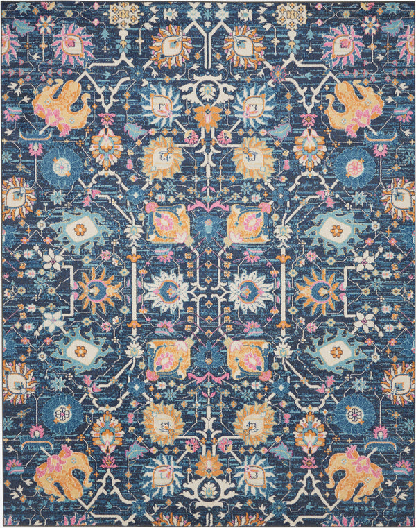 nourison passion psn01 navy rug