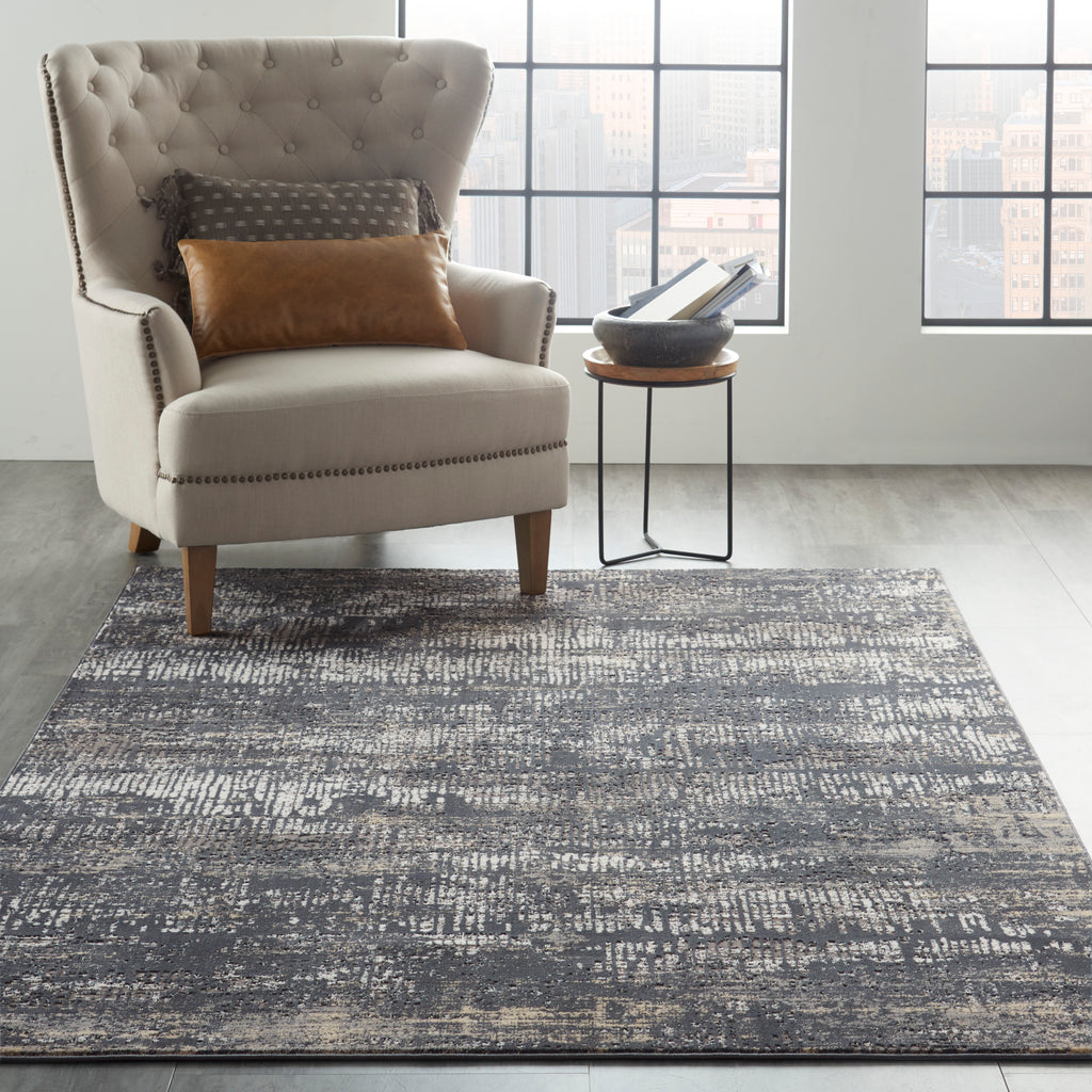 nourison ma90 uptown upt03 charcoal grey rug