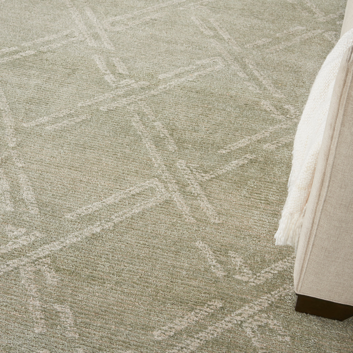 nourison venosa vsn01 green ivory rug