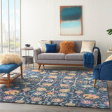 nourison passion psn01 navy rug