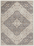 nourison elation etn08 ivory grey rug