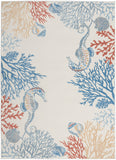 nourison seaside sds03 ivory multi rug