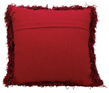 nourison shag tr223 red pillow