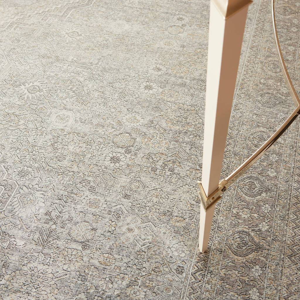 nourison starry nights stn04 cream grey rug