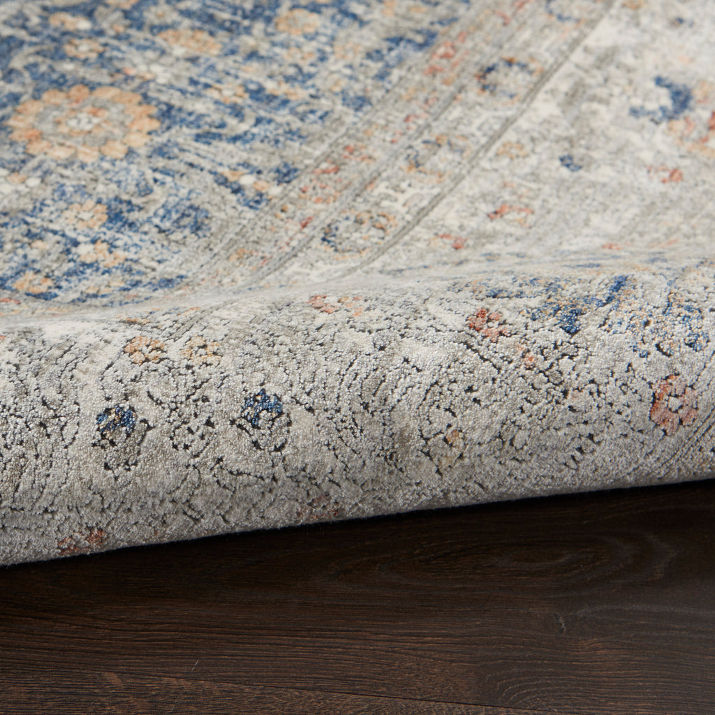 nourison silken allure stn08 light blue rug