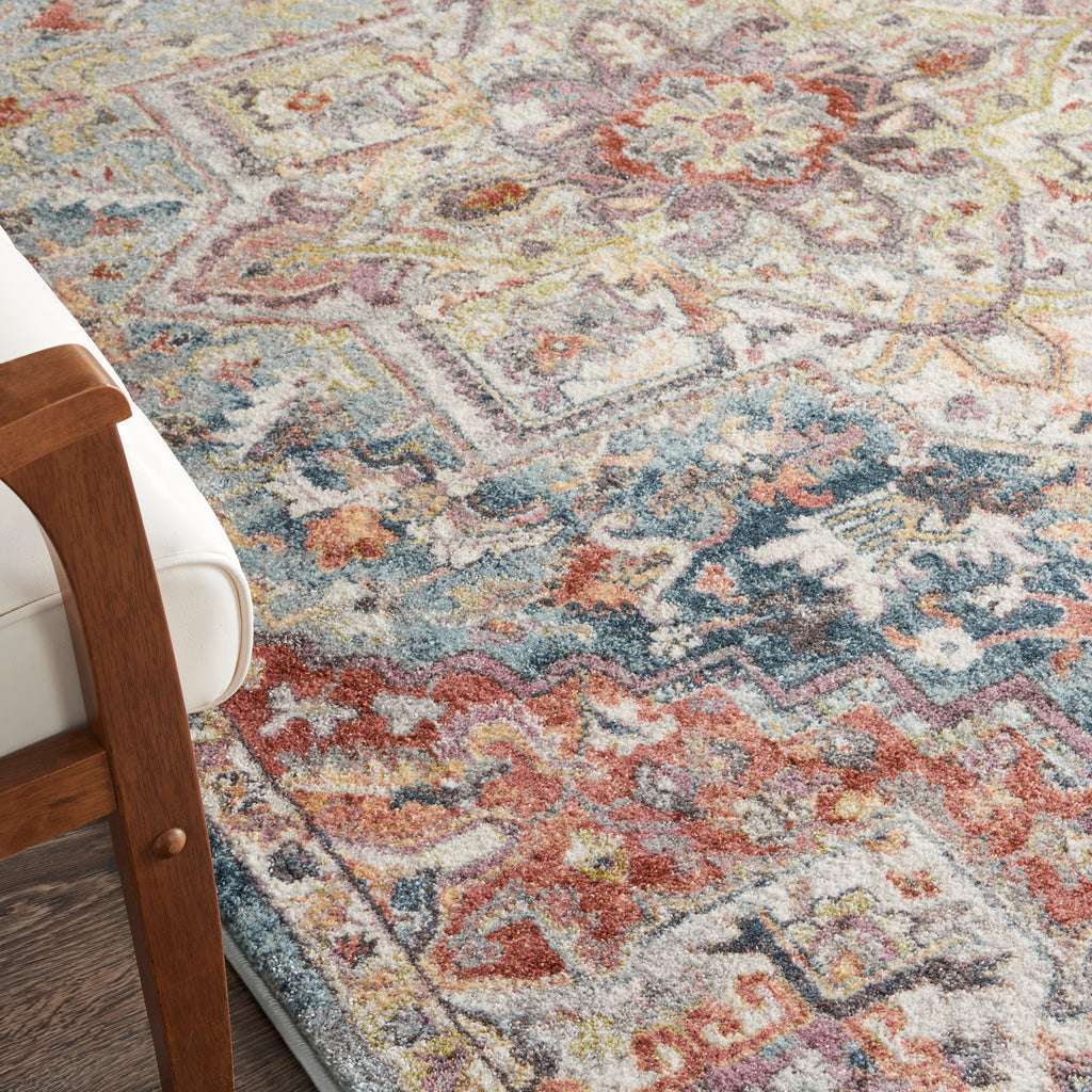 nourison soraya sor04 blue multicolor rug