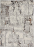 nourison elation etn06 grey ivory rug