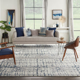 nourison twilight twi10 ivory navy rug