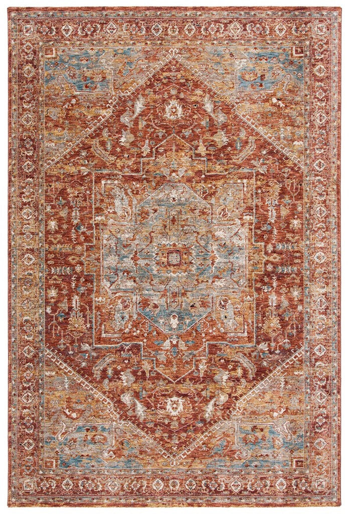safavieh clearance valencia val568p rust rug