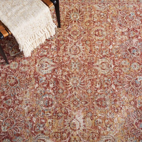 safavieh clearance valencia val570p rust rug