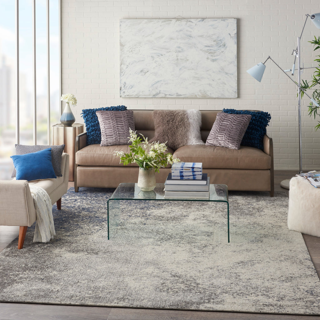 nourison passion psn10 charcoal ivory rug