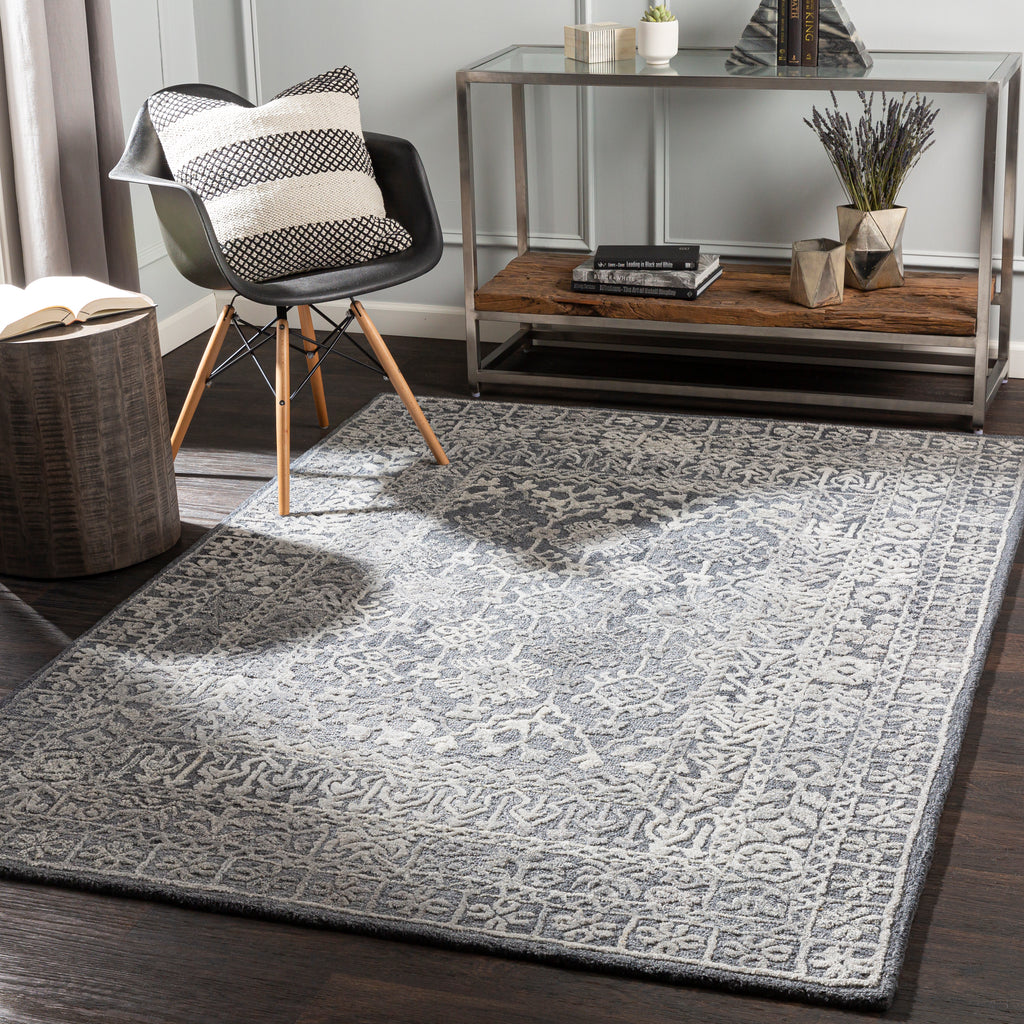 surya vancouver vcr 2305 silver gray rug
