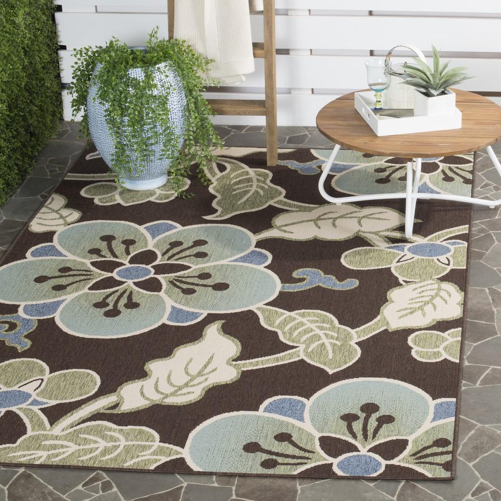 safavieh clearance veranda ver001 0623 chocolate rug
