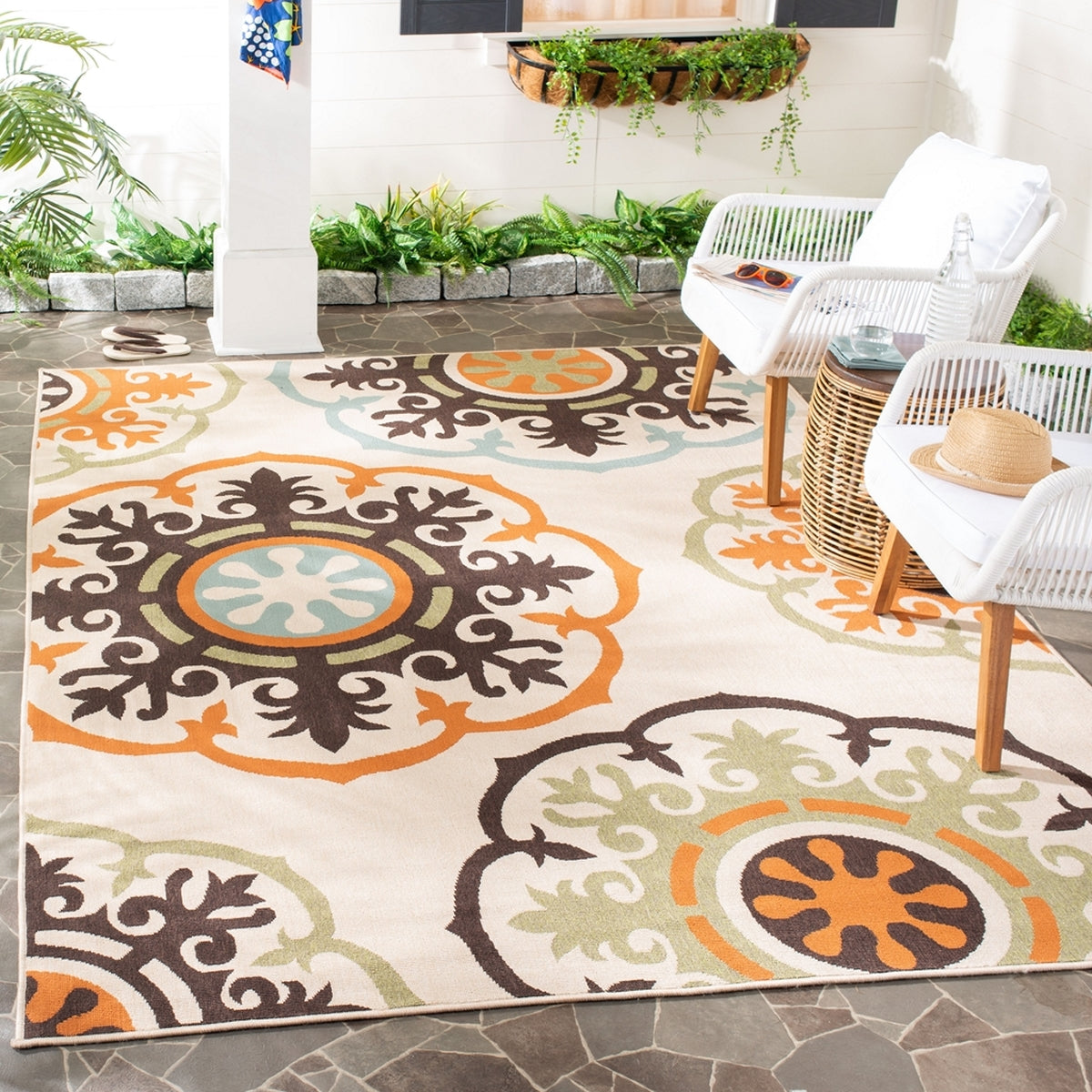 safavieh clearance veranda ver002 0715 cream rug
