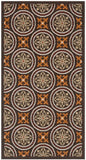 safavieh clearance veranda ver030 0325 chocolate rug