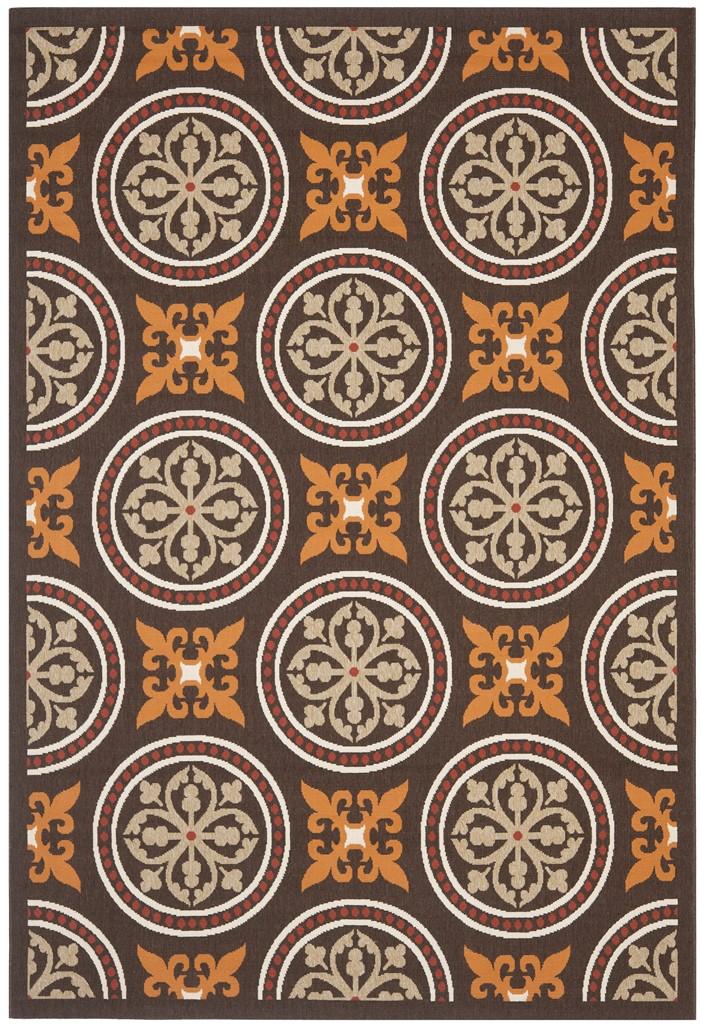 safavieh clearance veranda ver030 0325 chocolate rug
