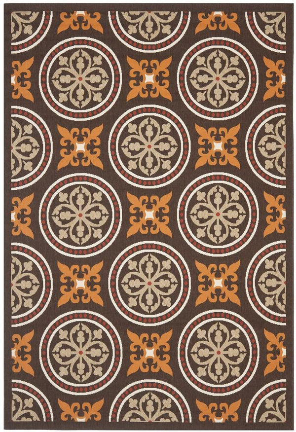 safavieh clearance veranda ver030 0325 chocolate rug