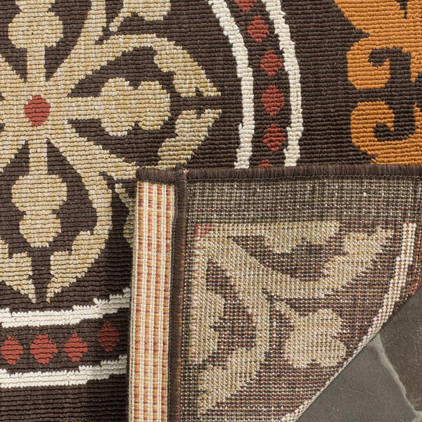 safavieh clearance veranda ver030 0325 chocolate rug