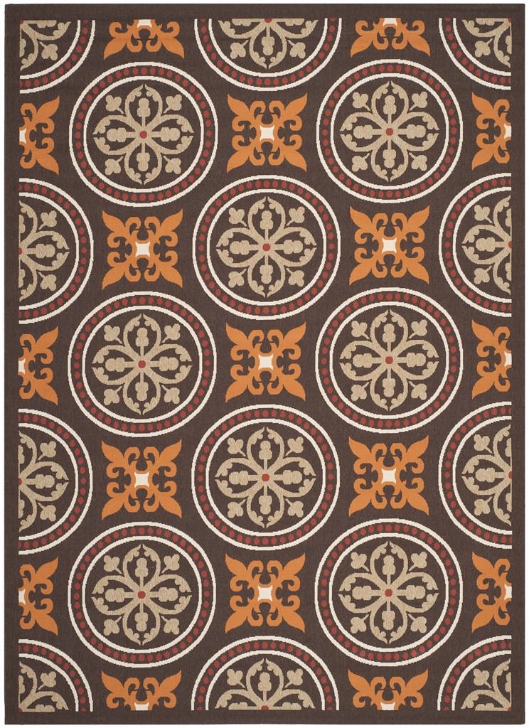 safavieh clearance veranda ver030 0325 chocolate rug