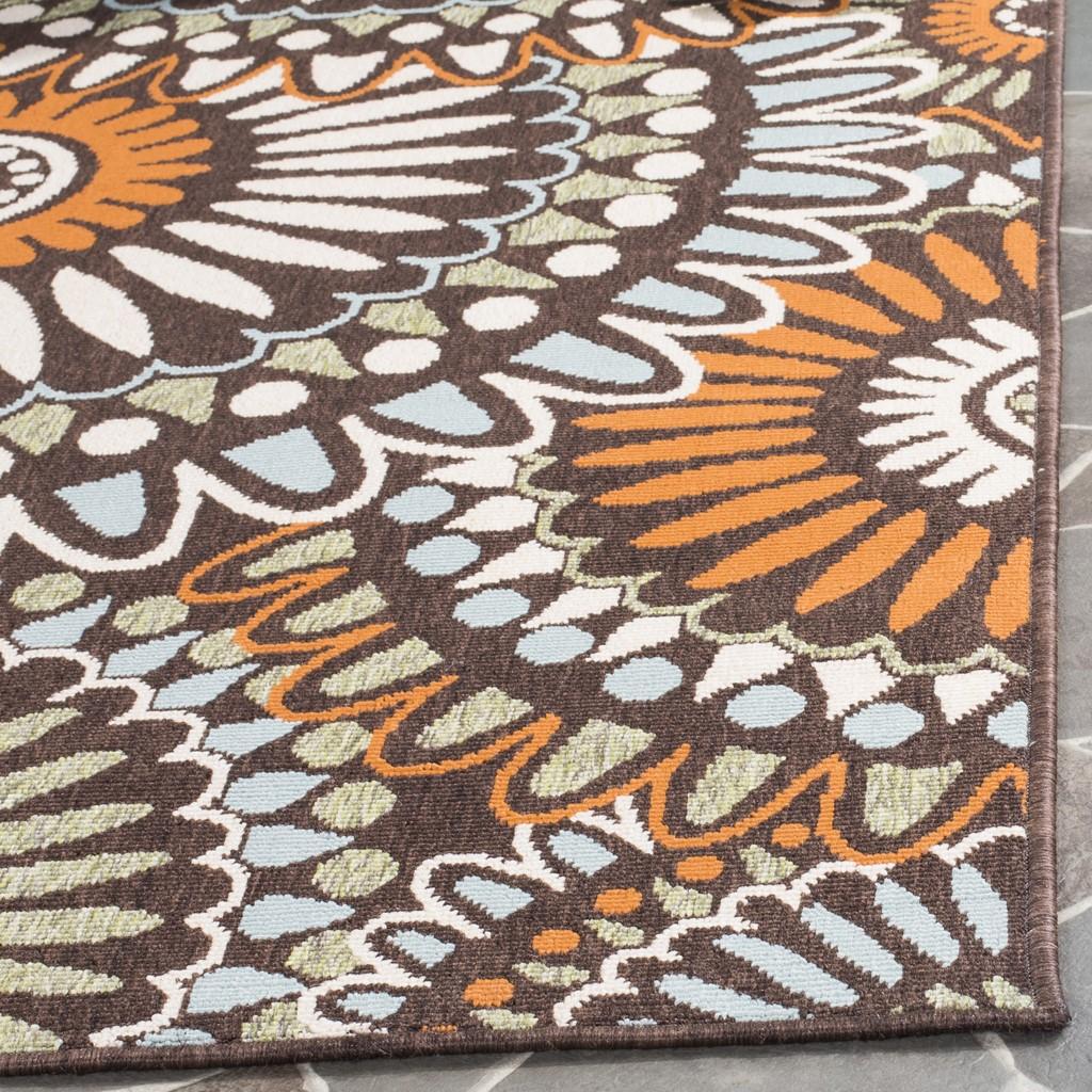 safavieh clearance veranda ver091 0725 chocolate rug